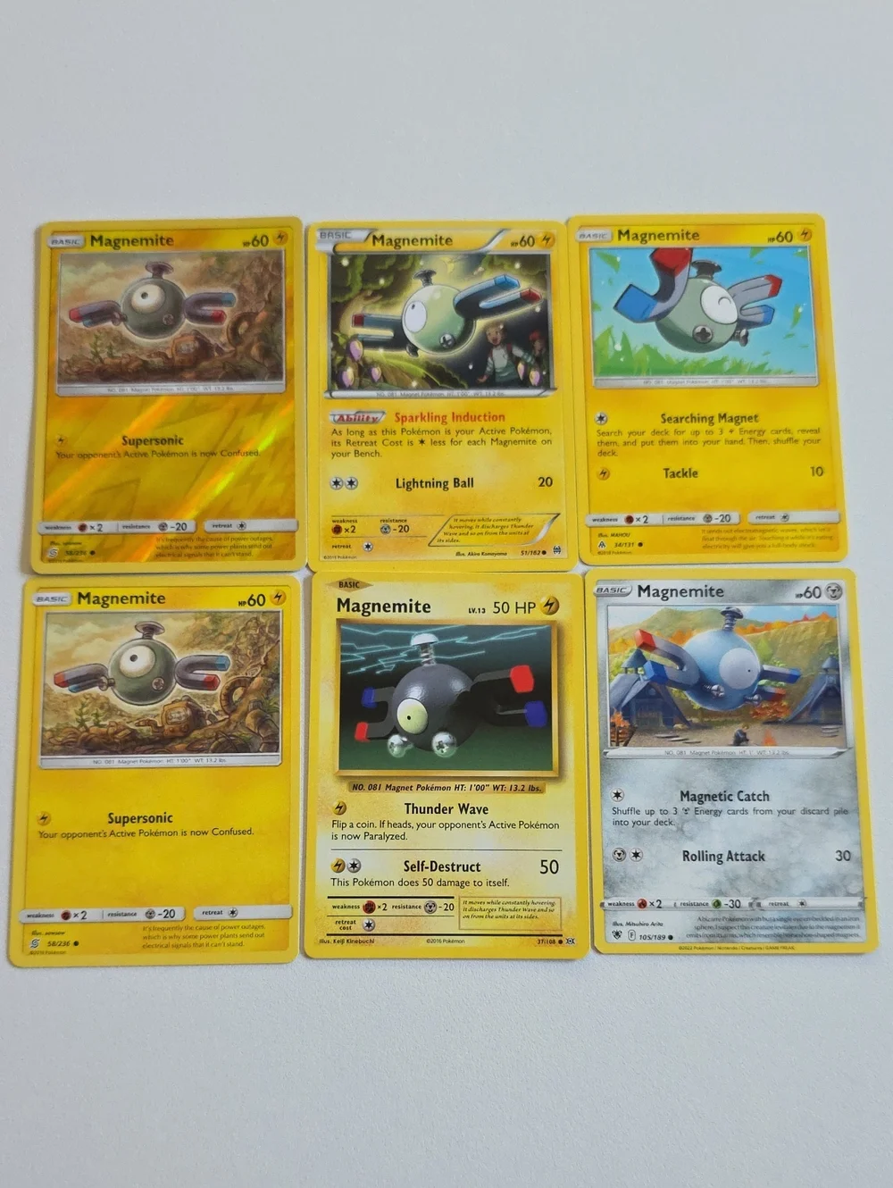 Pokemon Magnemite, Magneton, And Magnezone Card Lot